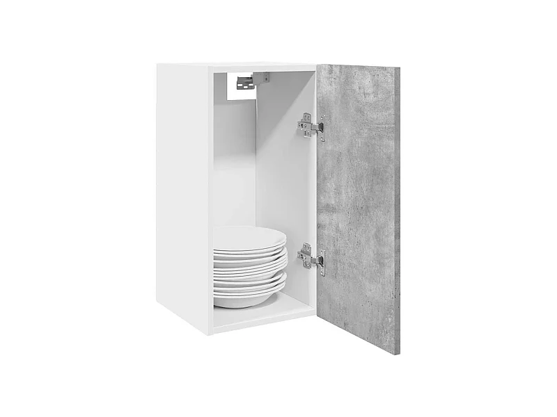Armoire suspendue "Lyon" Gris béton 30 x 31 x 60 cm Bois d'ingénierie