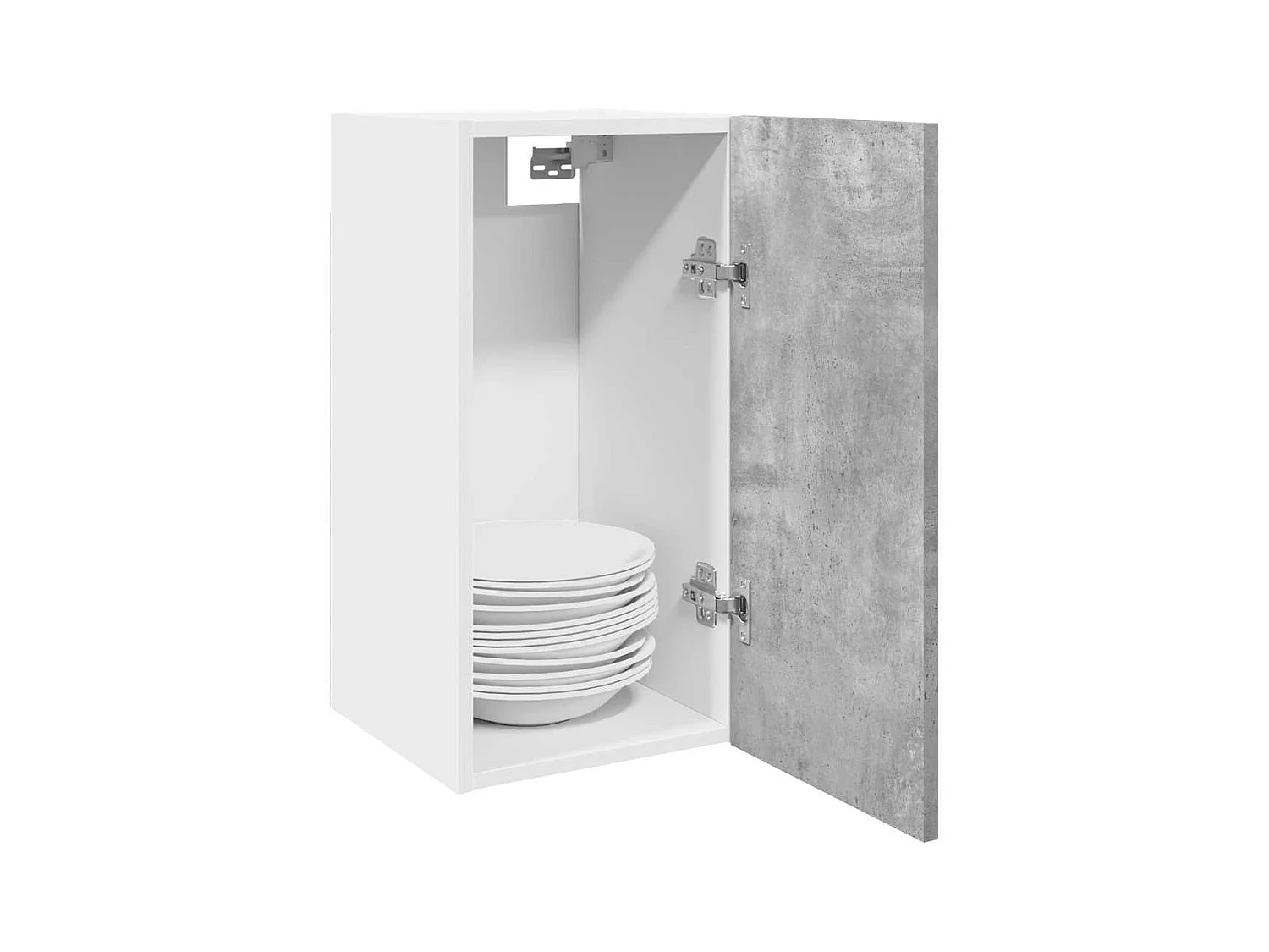 Armoire suspendue "Lyon" Gris béton 30 x 31 x 60 cm Bois d'ingénierie