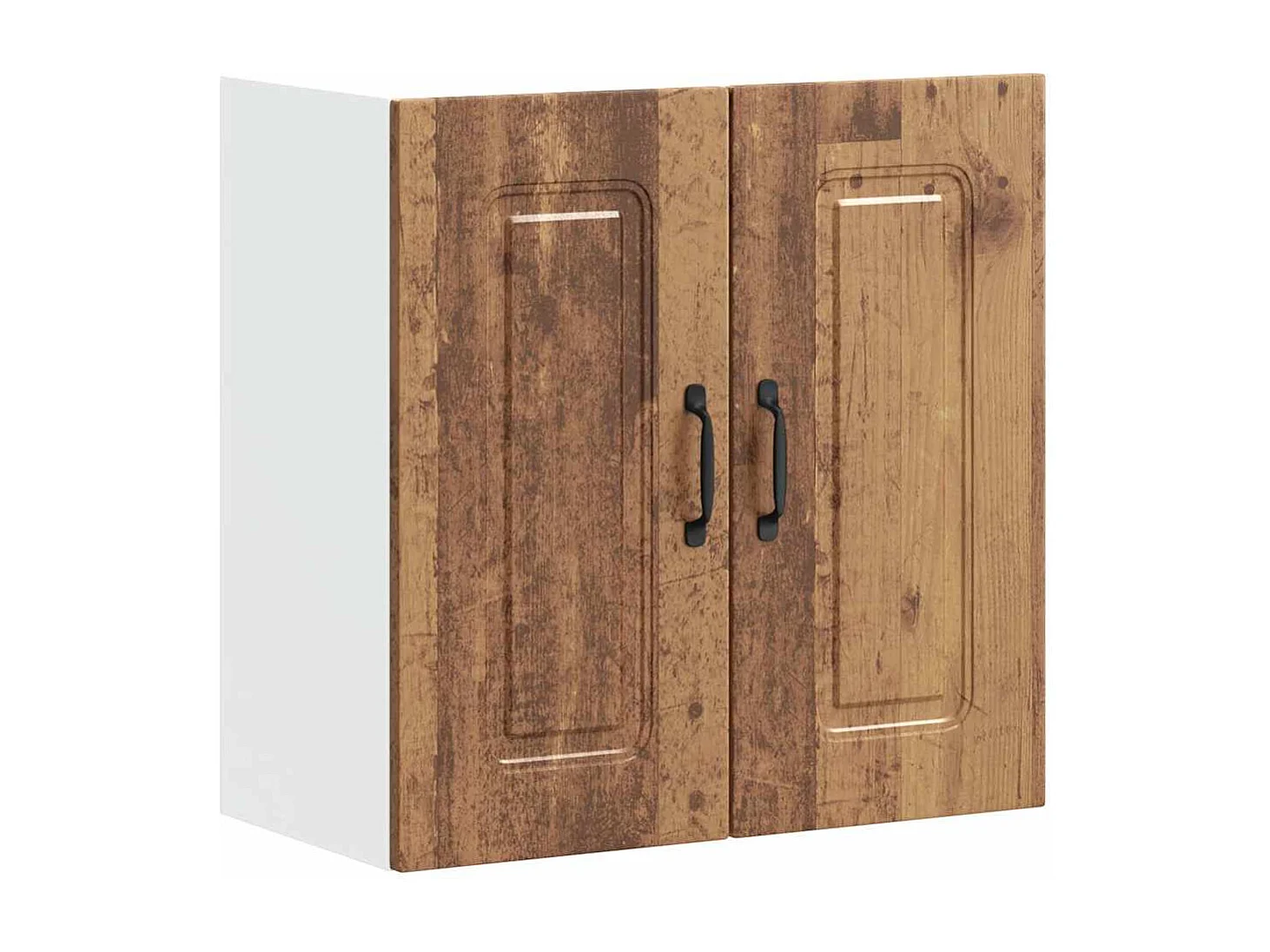 Armoire murale de cuisine Kalmar vieux bois bois d'ingénierie