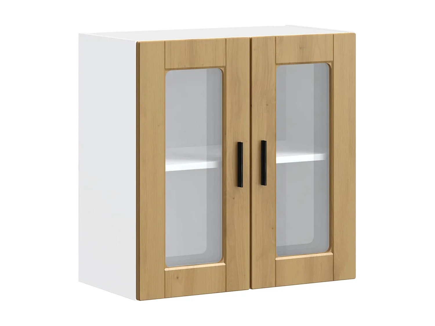 Pensile da Cucina con Porta in Vetro Porto Rovere Artigianale