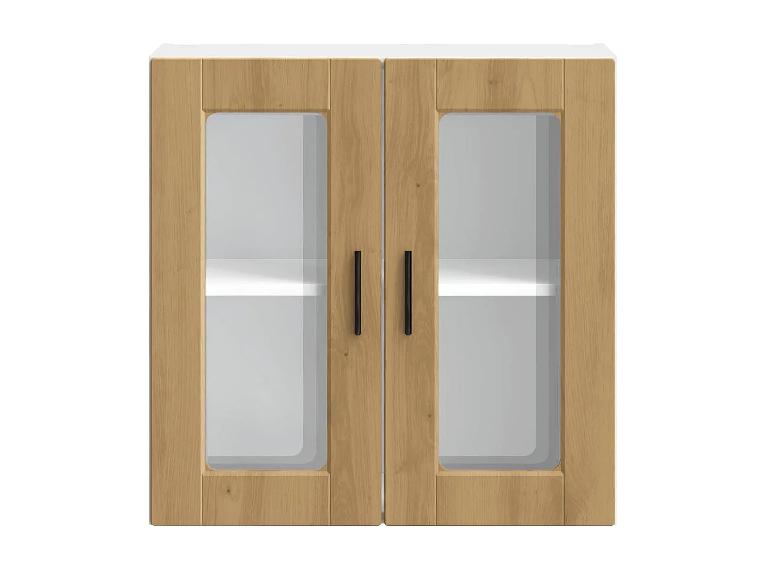 Pensile da Cucina con Porta in Vetro Porto Rovere Artigianale