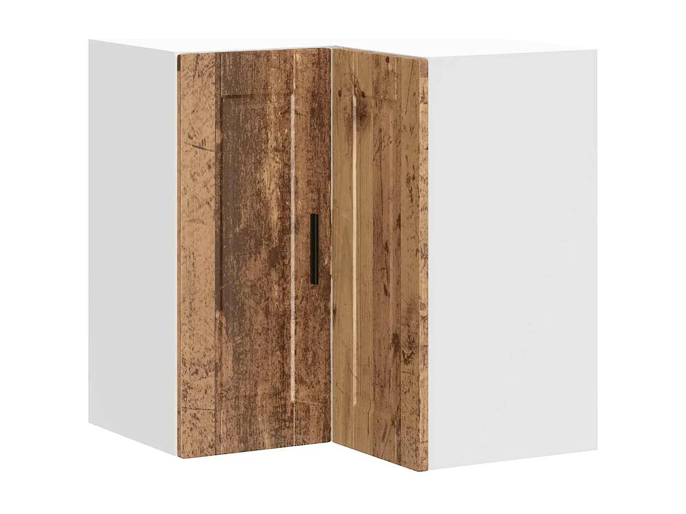 Armoire d'angle murale de cuisine Porto vieux bois