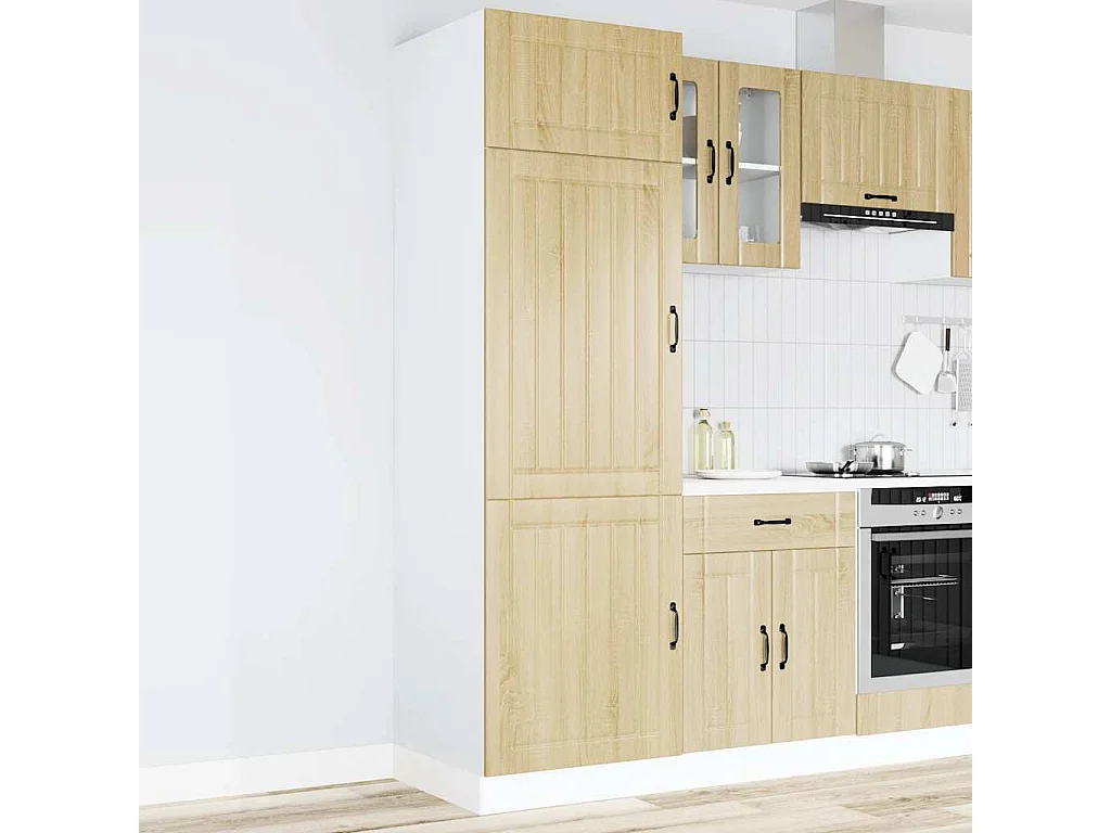 Armoire de cuisine Lucca chêne sonoma bois d'ingénierie