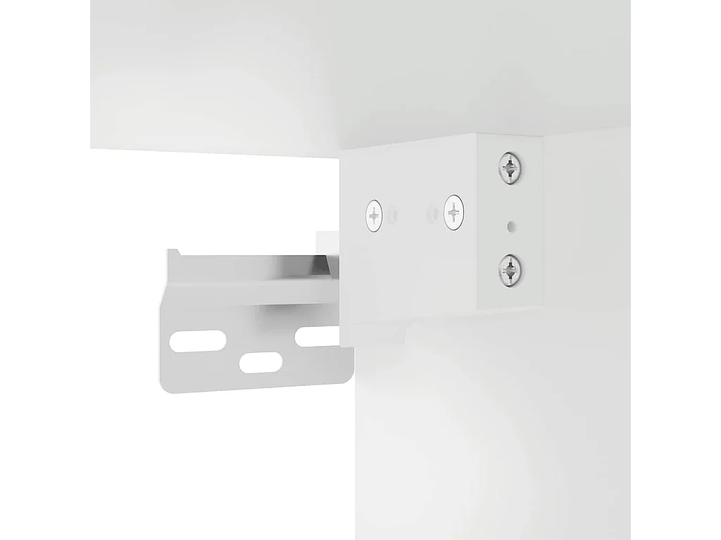 Armoire murale de cuisine Porto blanc bois d'ingénierie