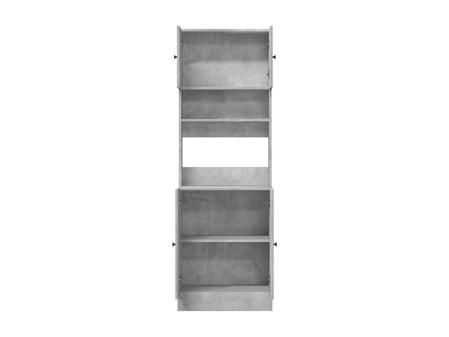 Mobile da Cucina Grigio 60x50x180 cm in Legno Multistrato