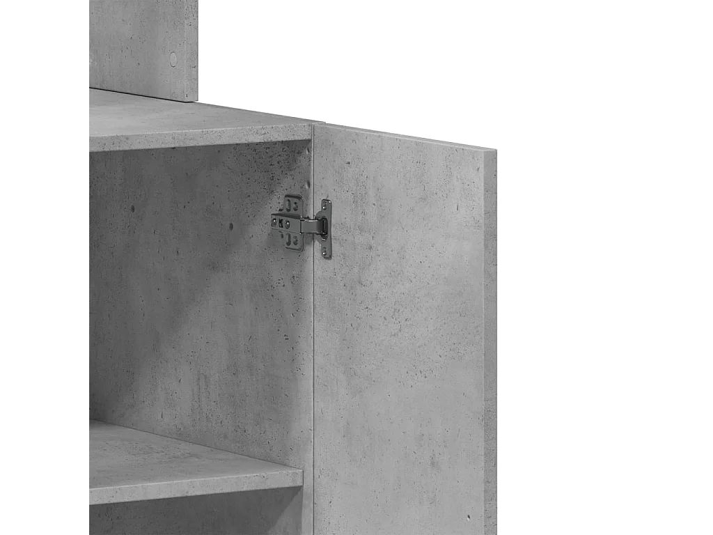 Mobile da Cucina Grigio 60x50x180 cm in Legno Multistrato