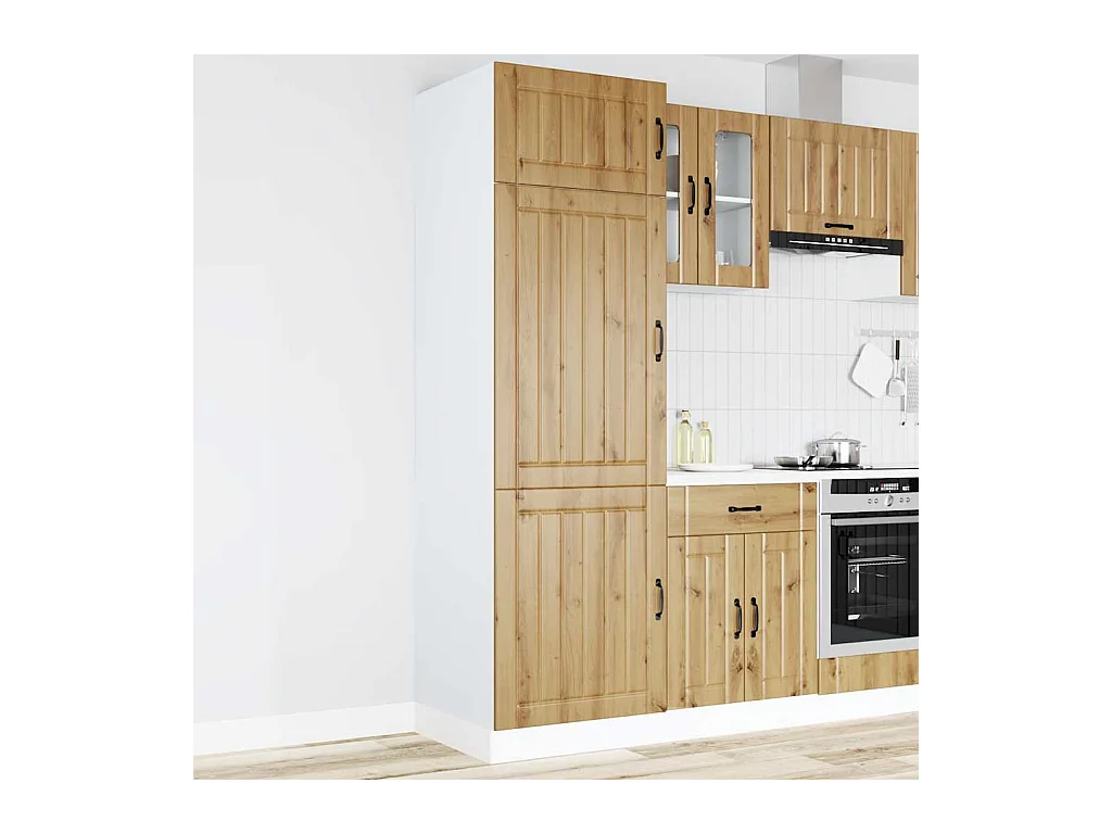 Armoire de cuisine Lucca chêne artisanal bois d'ingénierie