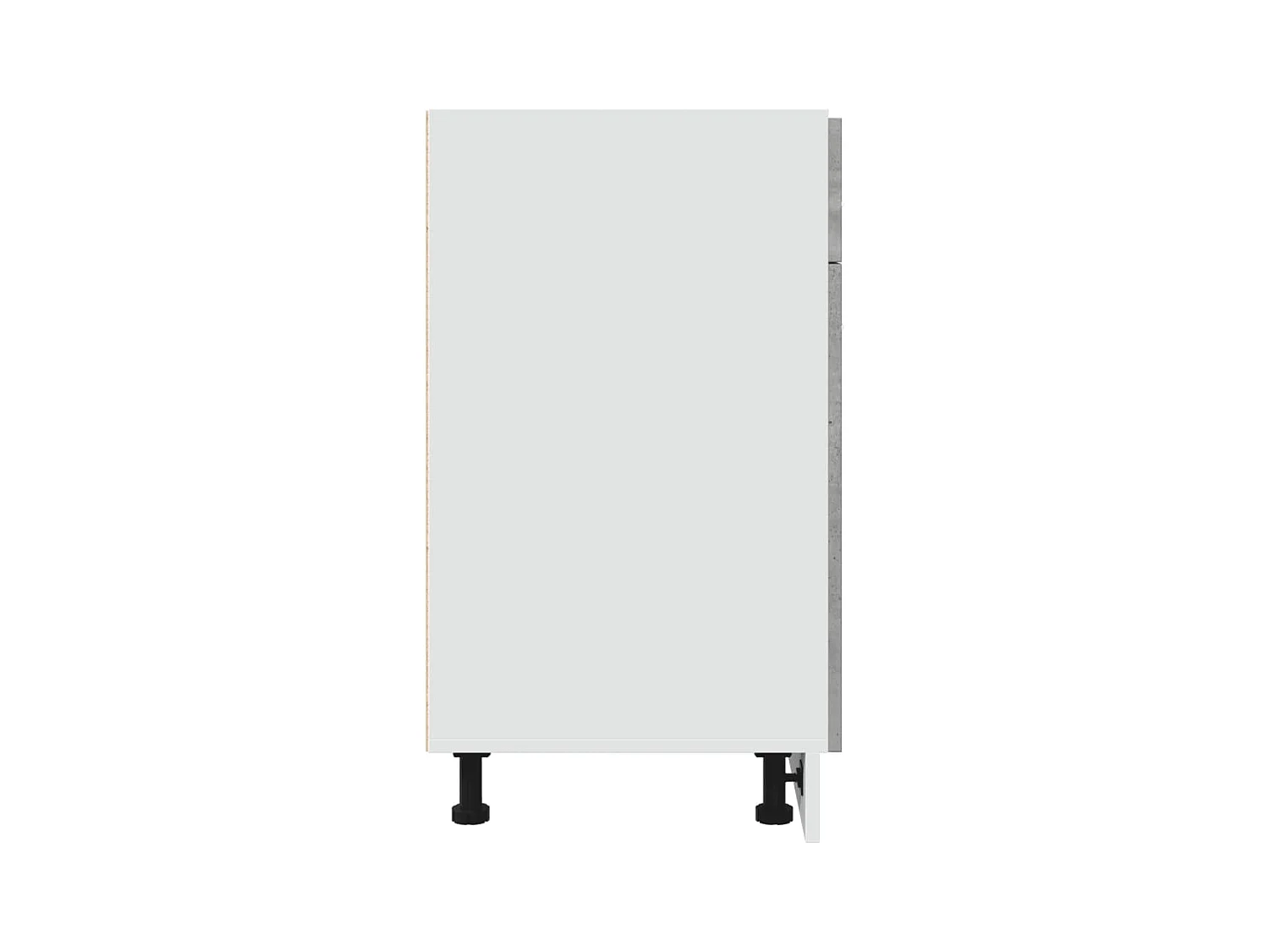 Schubunterschrank Lyon Betongrau 80x46x81,5 cm Holzwerkstoff