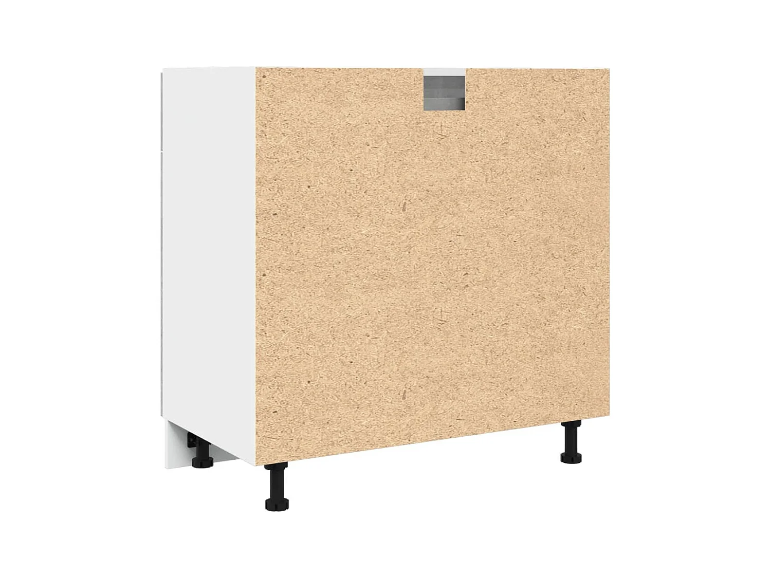 Schubunterschrank Lyon Betongrau 80x46x81,5 cm Holzwerkstoff