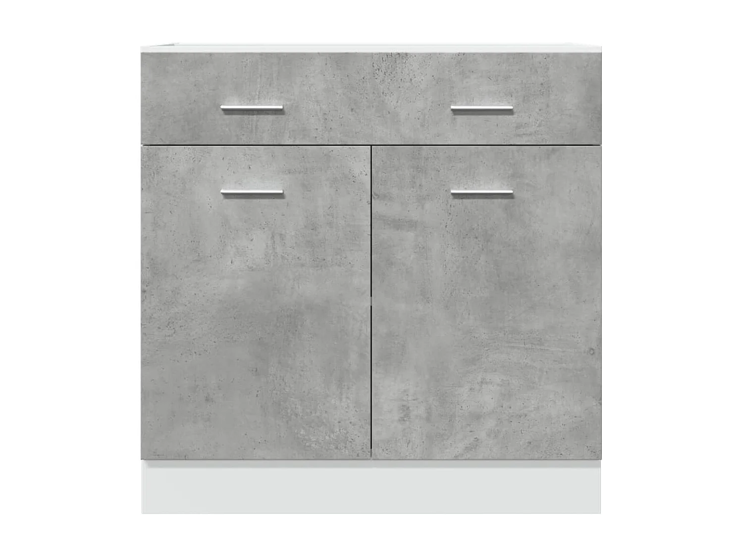 Armoire à tiroirs "Lyon" Gris béton 80 x 46 x 81,5 cm Bois d'ingénierie