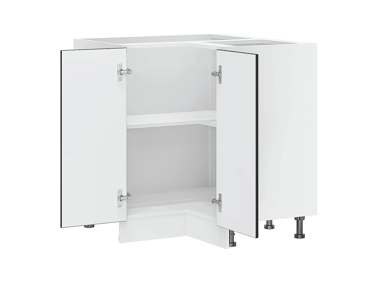 Base ad Angolo Cucina Porto Nero in Legno Multistrato