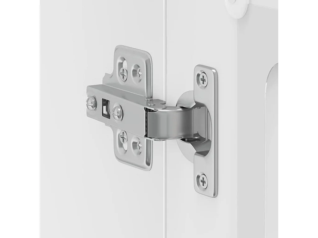 Armoire murale de cuisine avec porte en verre Kalmar blanc