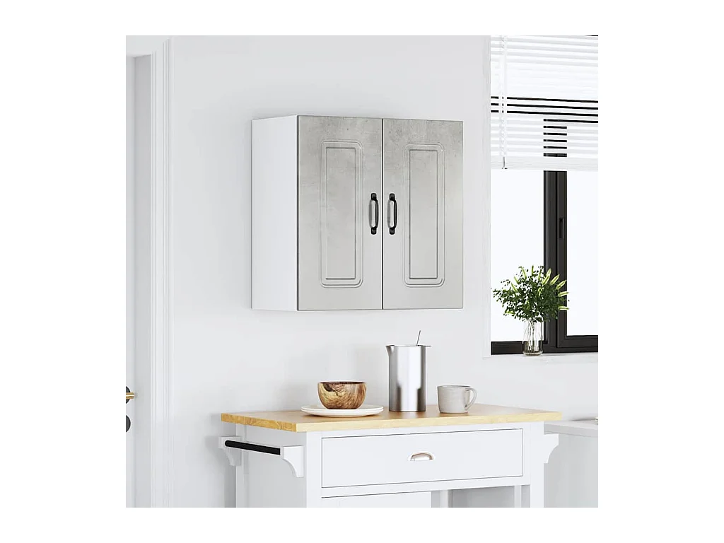 Pensile da Cucina Kalmar Grigio Cemento in Legno Multistrato
