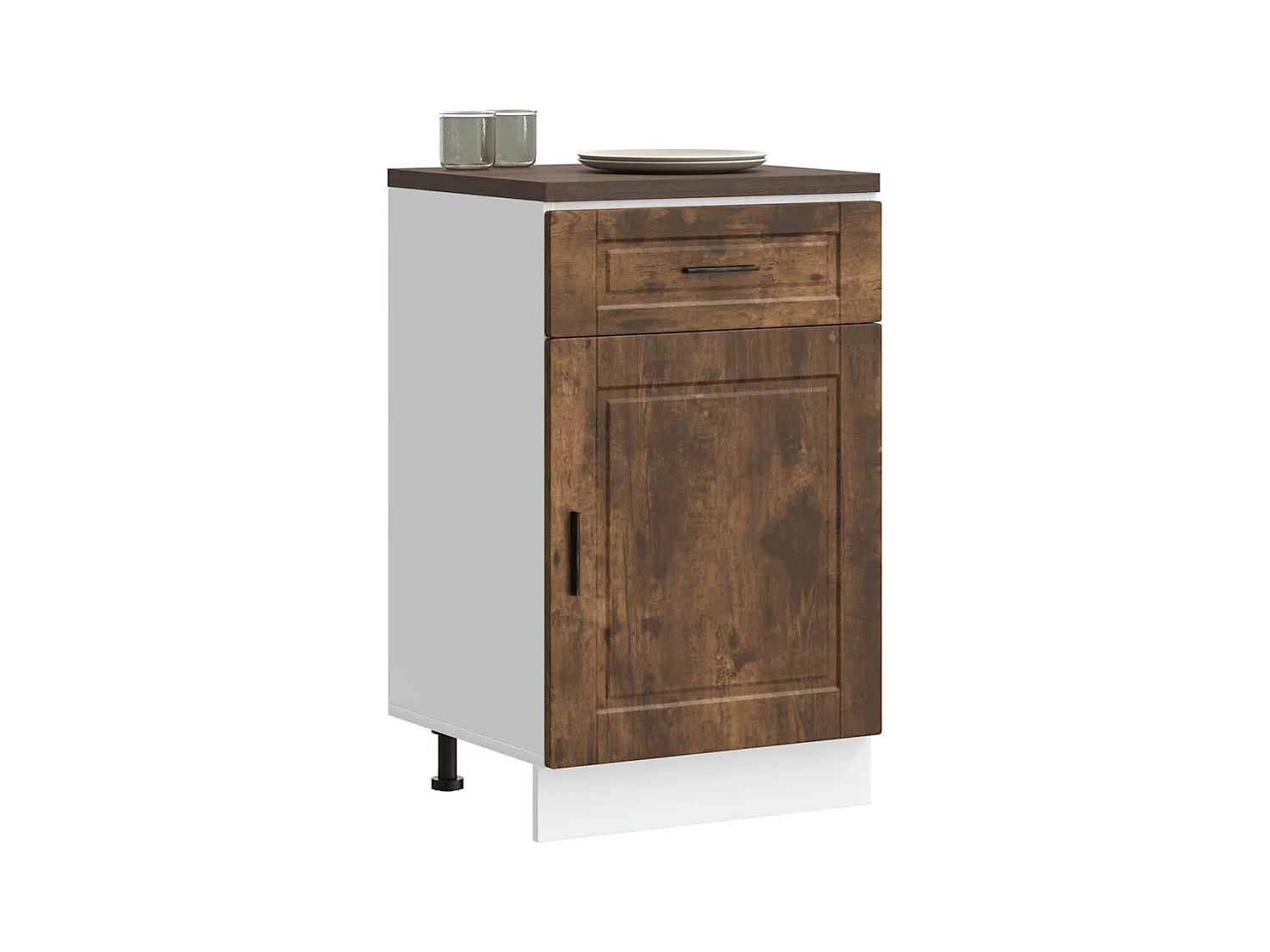 Base da Cucina Porto Rovere Fumo in Legno Multistrato