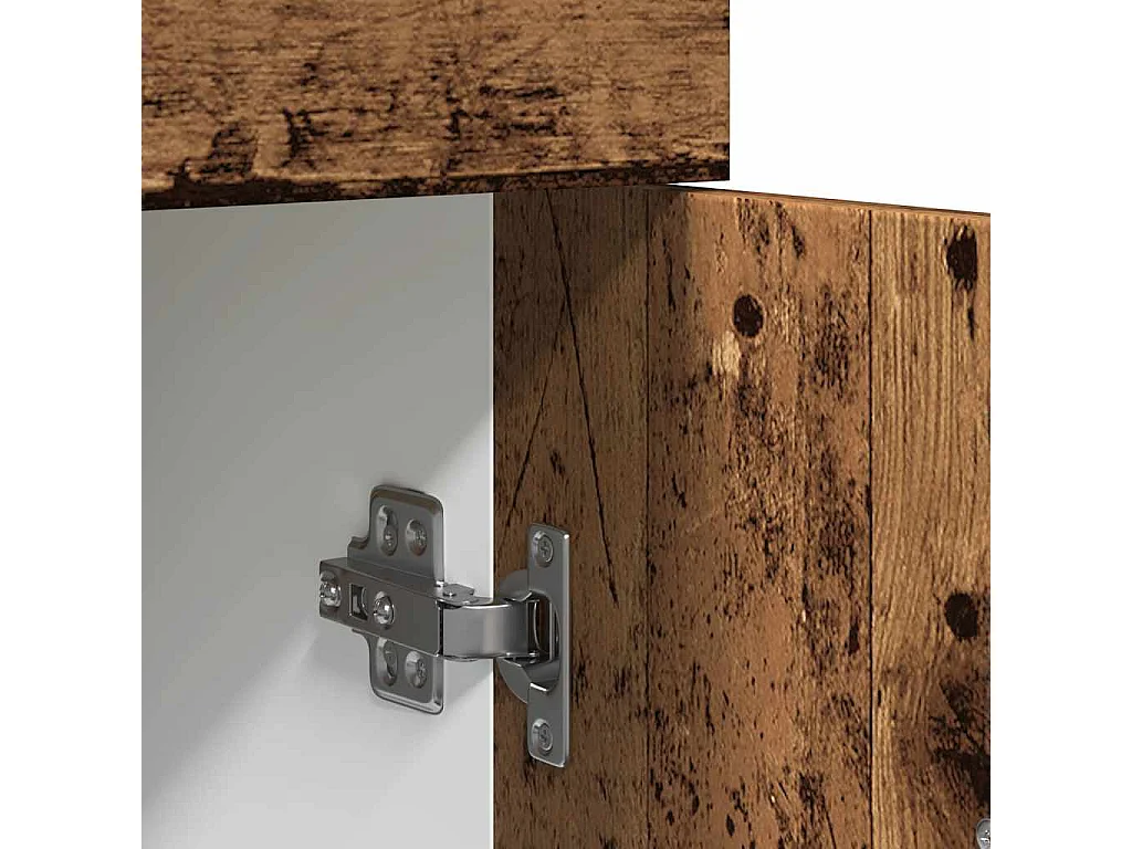 Mueble bajo con cajón "Lyon" de, madera vieja, 30 x 46 x 81,5 cm, madera de ingeniería