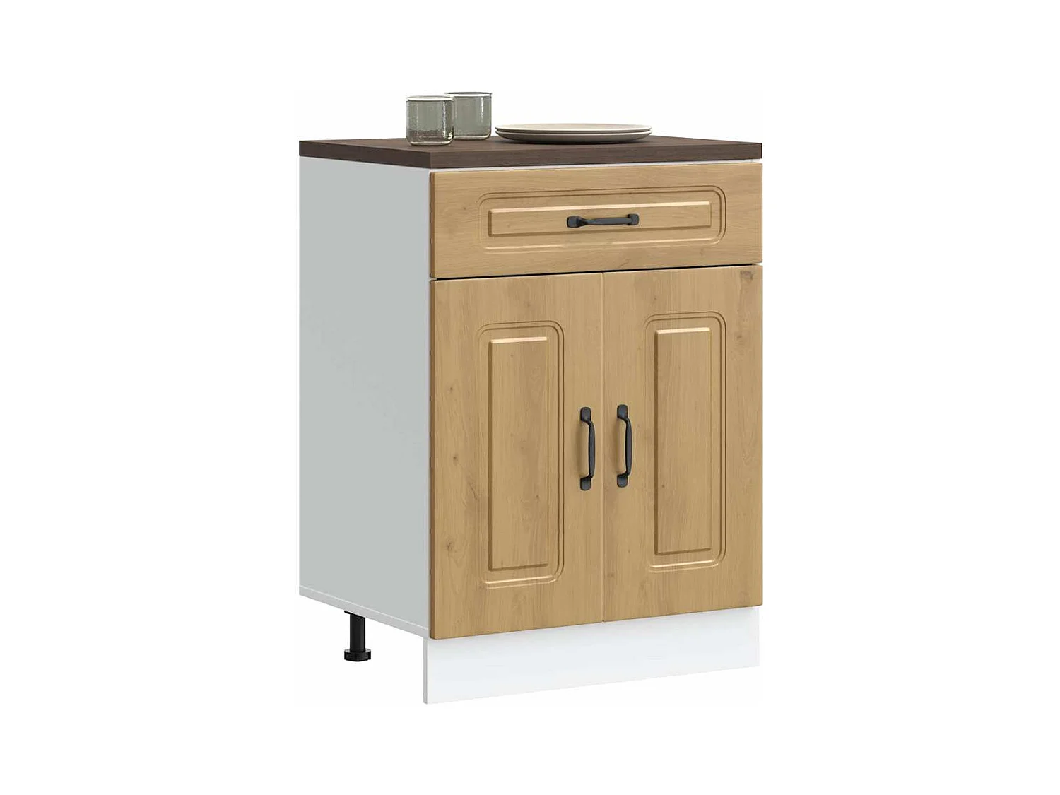 Base da Cucina Kalmar Rovere Artigianale in Legno Multistrato