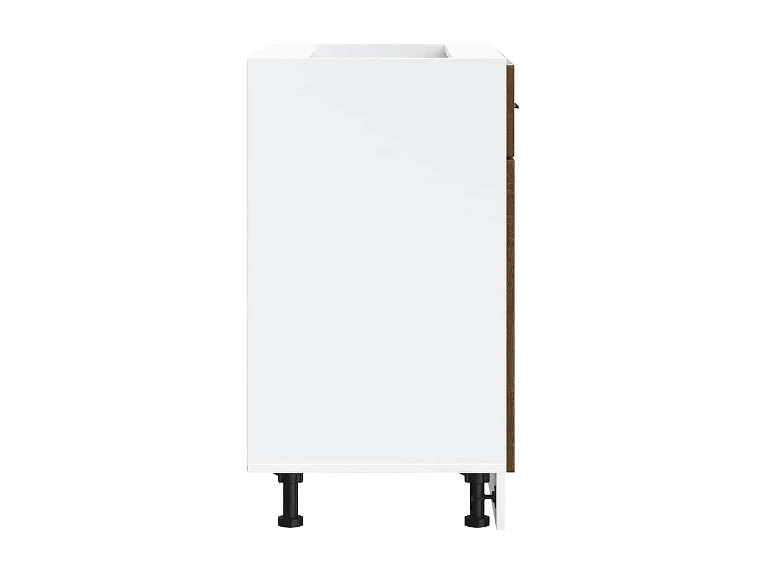 Onderkast "Porto" bewerkt hout bruin eikenkleur