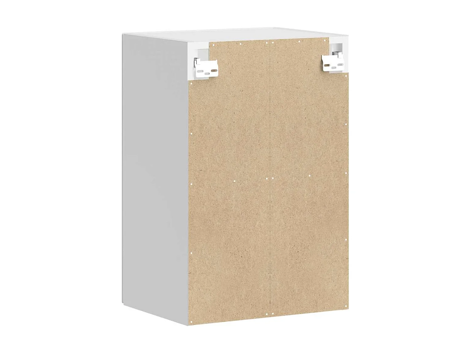 Armoire murale cuisine avec porte en verre Porto blanc brillant