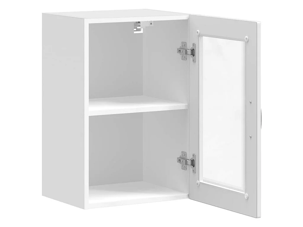 Pensile da Cucina con Porta in Vetro Porto Bianco Lucido
