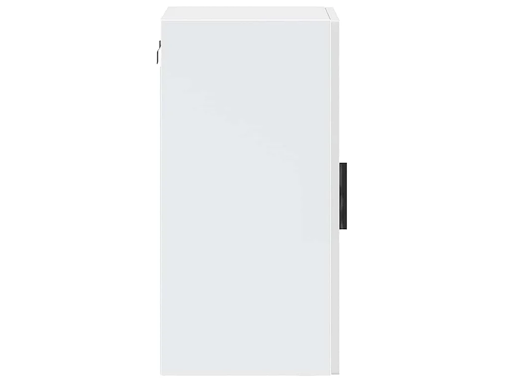 Armoire murale cuisine avec porte en verre Porto blanc brillant