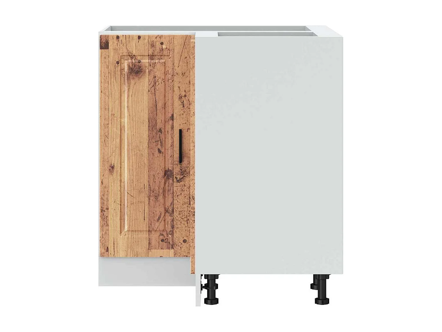 Armoire d'angle de cuisine Porto vieux bois bois d'ingénierie