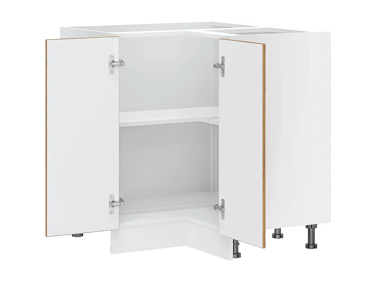 Armoire d'angle de cuisine Porto vieux bois bois d'ingénierie