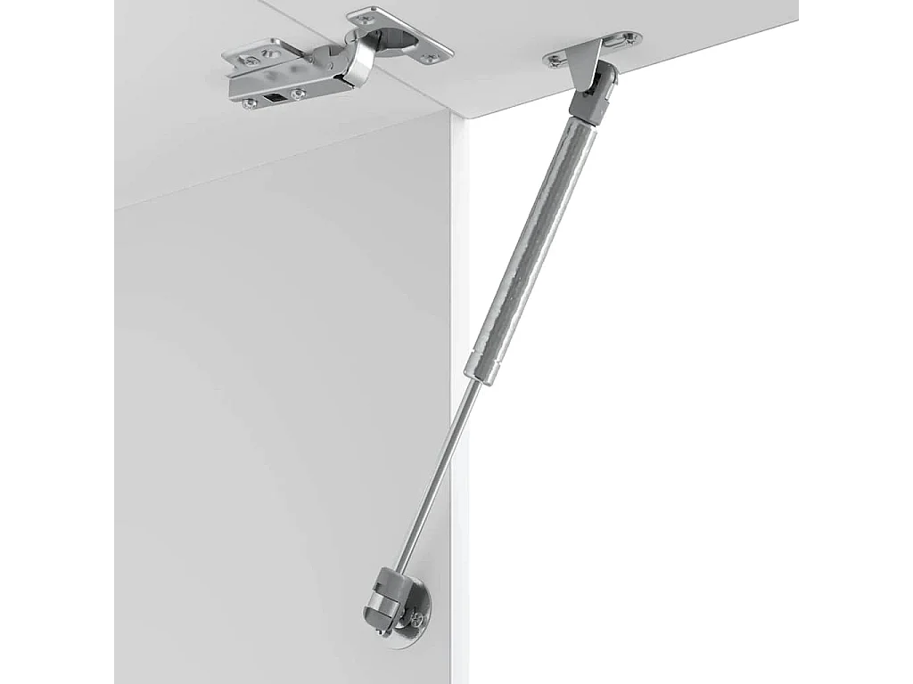 Armoire murale de cuisine Porto gris béton bois d'ingénierie