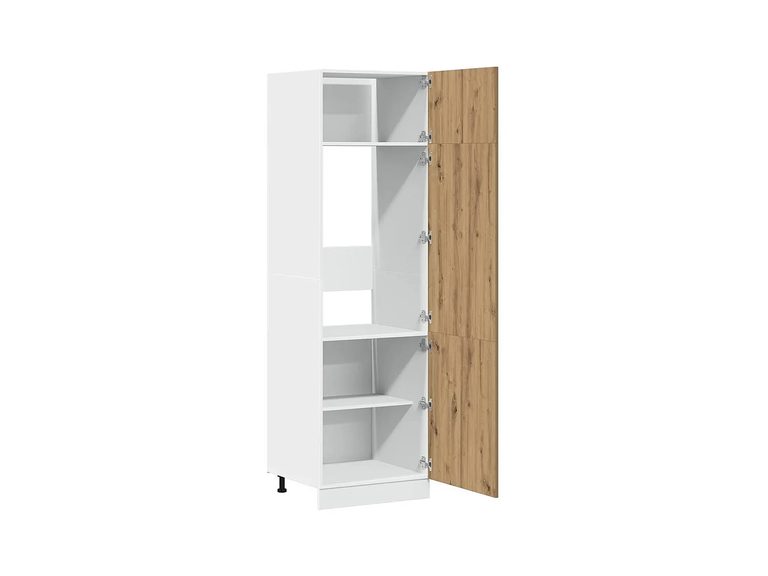 Armoire réfrigérée "Lyon" Chêne artisanal 60 x 57 x 207 cm Bois d'ingénierie