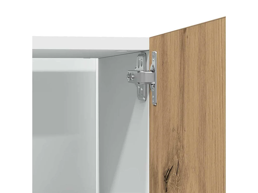 Armoire réfrigérée "Lyon" Chêne artisanal 60 x 57 x 207 cm Bois d'ingénierie