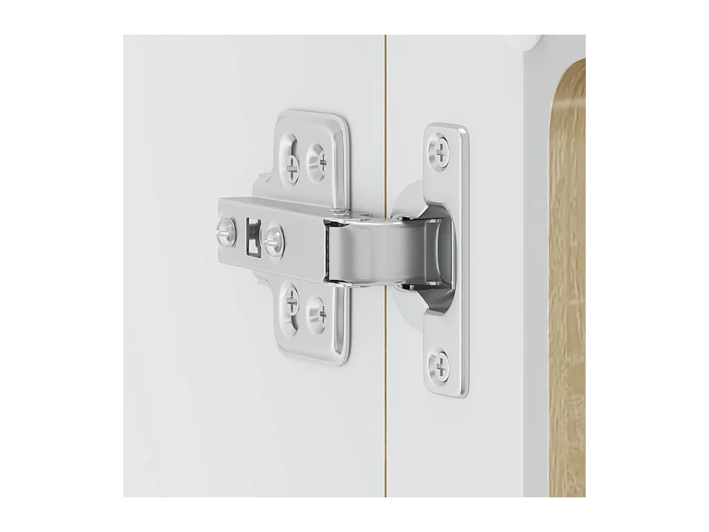 Armoire murale de cuisine avec porte vitrée "Lucca" en chêne Sonoma