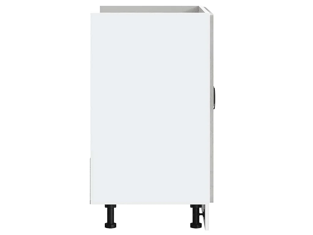 Meuble bas pour évier Kalmar gris béton bois ingénierie