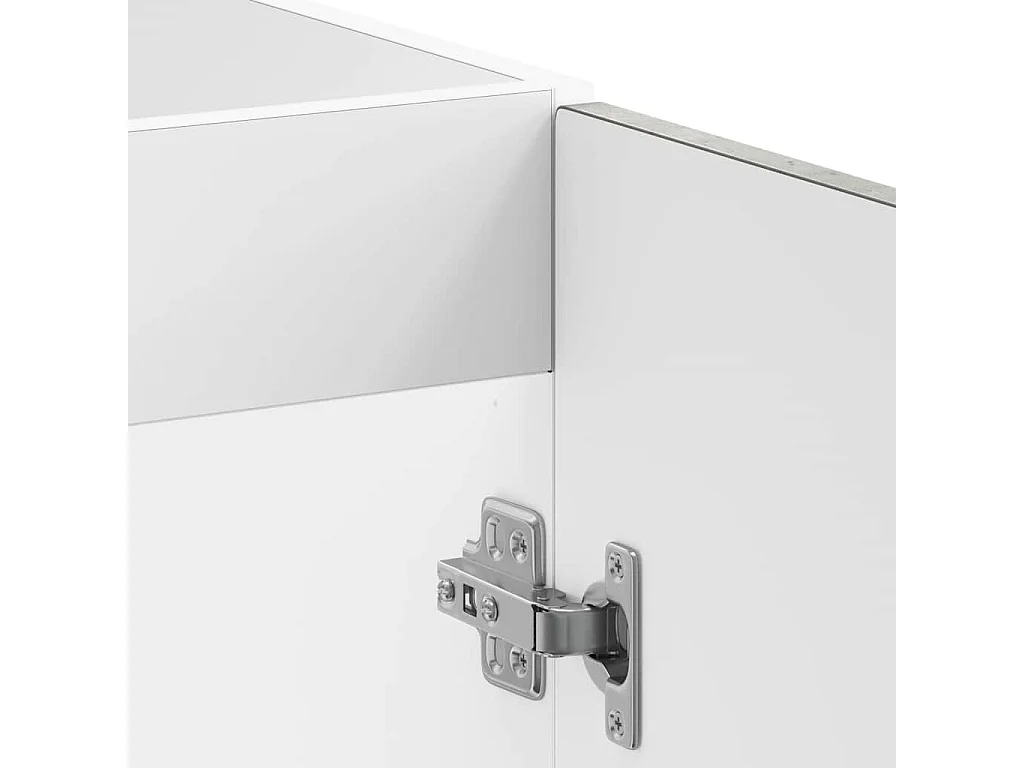 Meuble bas pour évier Kalmar gris béton bois ingénierie