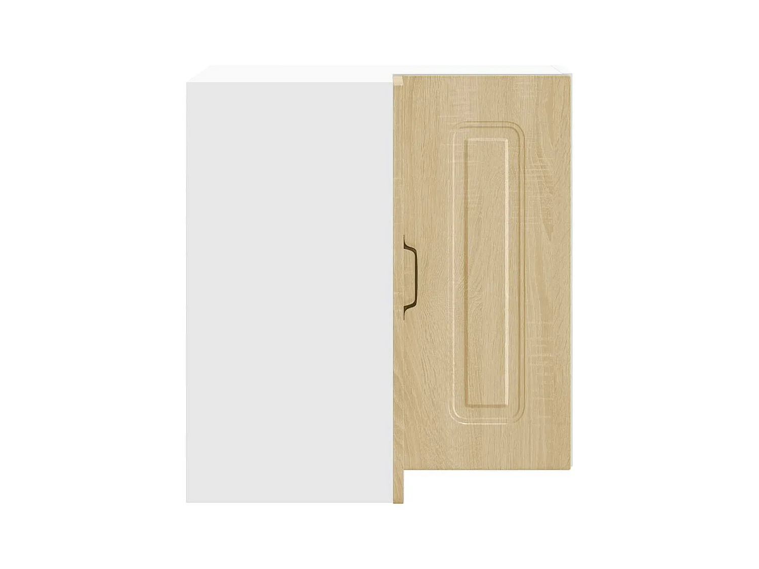 Keukenwandhoekkast Kalmar bewerkt hout sonoma eikenkleurig