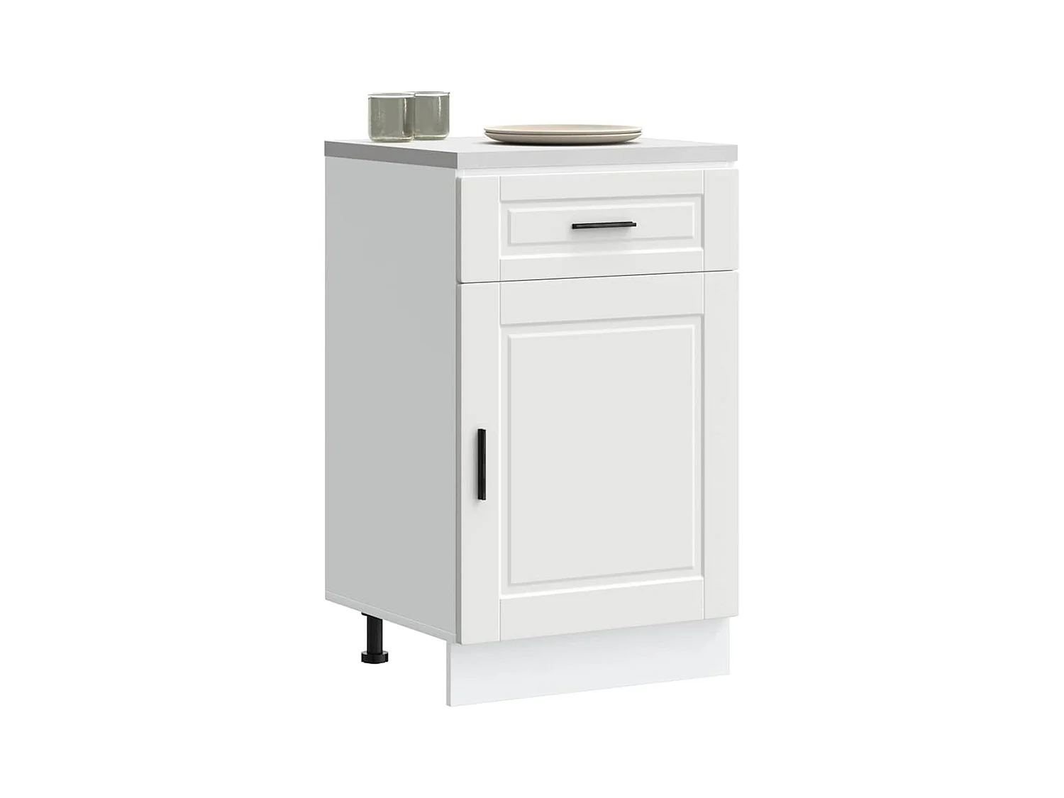 Armoire de cuisine Porto blanc bois d'ingénierie