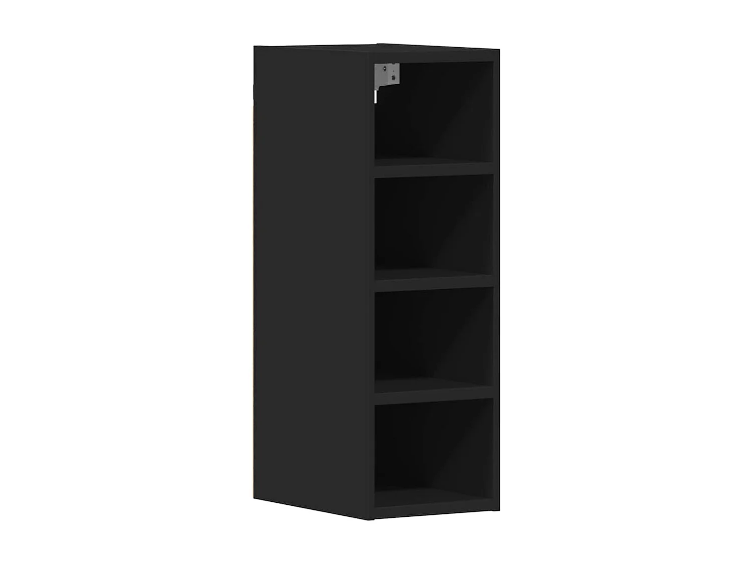 Armoire suspendue "Riga" Noir 20 x 29,5 x 60 cm Bois d'ingénierie