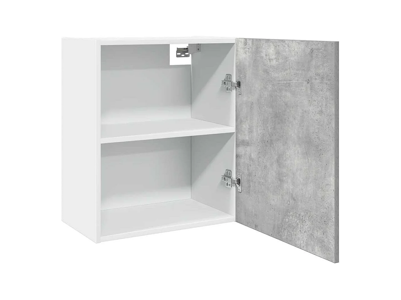 Armoire suspendue "Lyon" Gris béton 50 x 31 x 60 cm Bois d'ingénierie