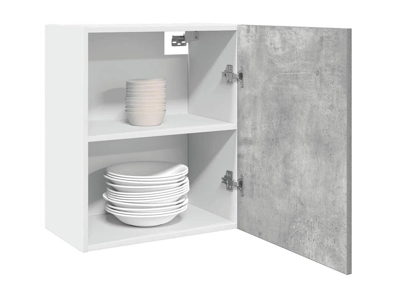 Armoire suspendue "Lyon" Gris béton 50 x 31 x 60 cm Bois d'ingénierie