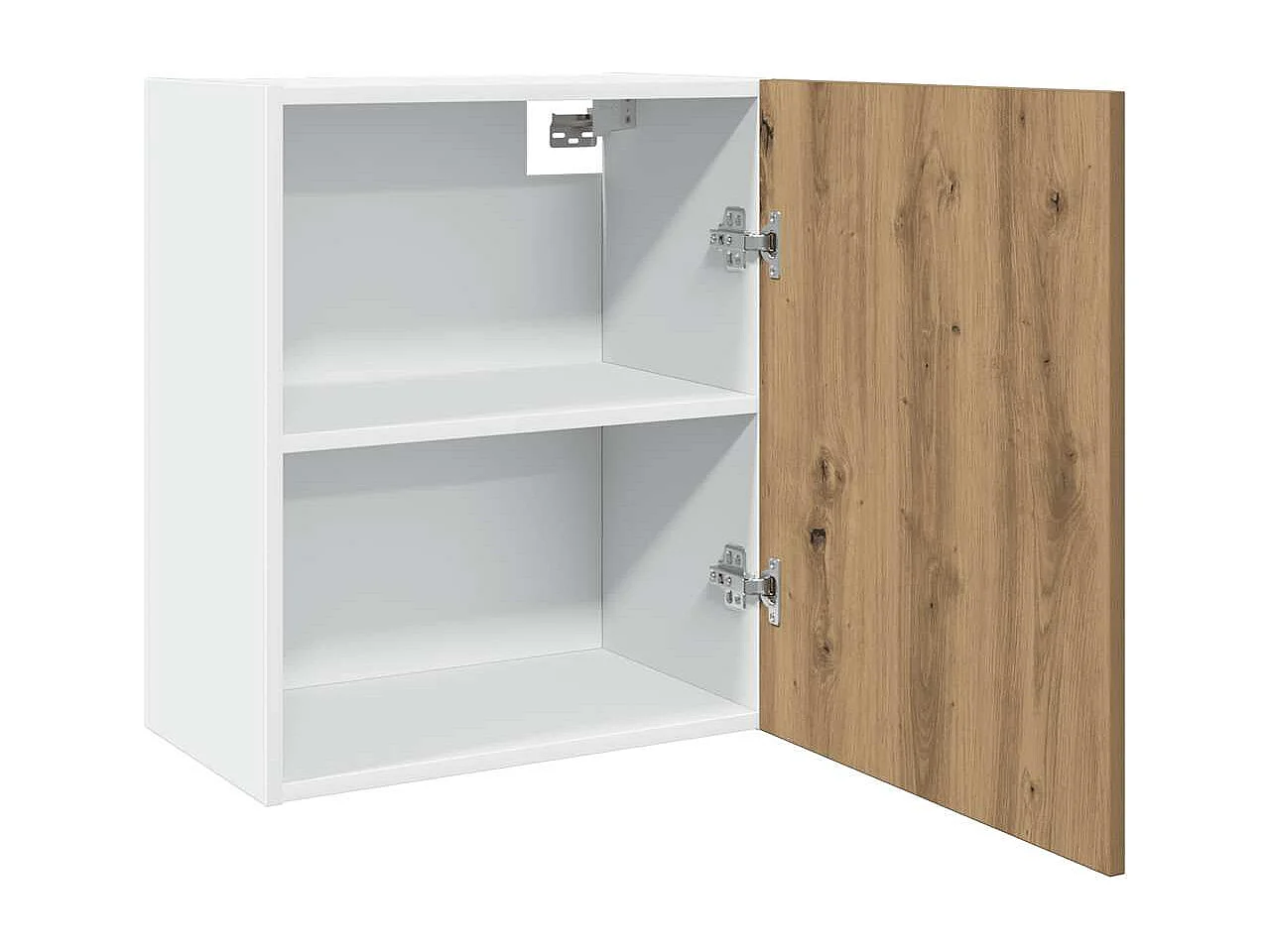 Hangkasten 2 st Lyon 50x31x60 cm bewerkt hout artisanaal eikenkleur