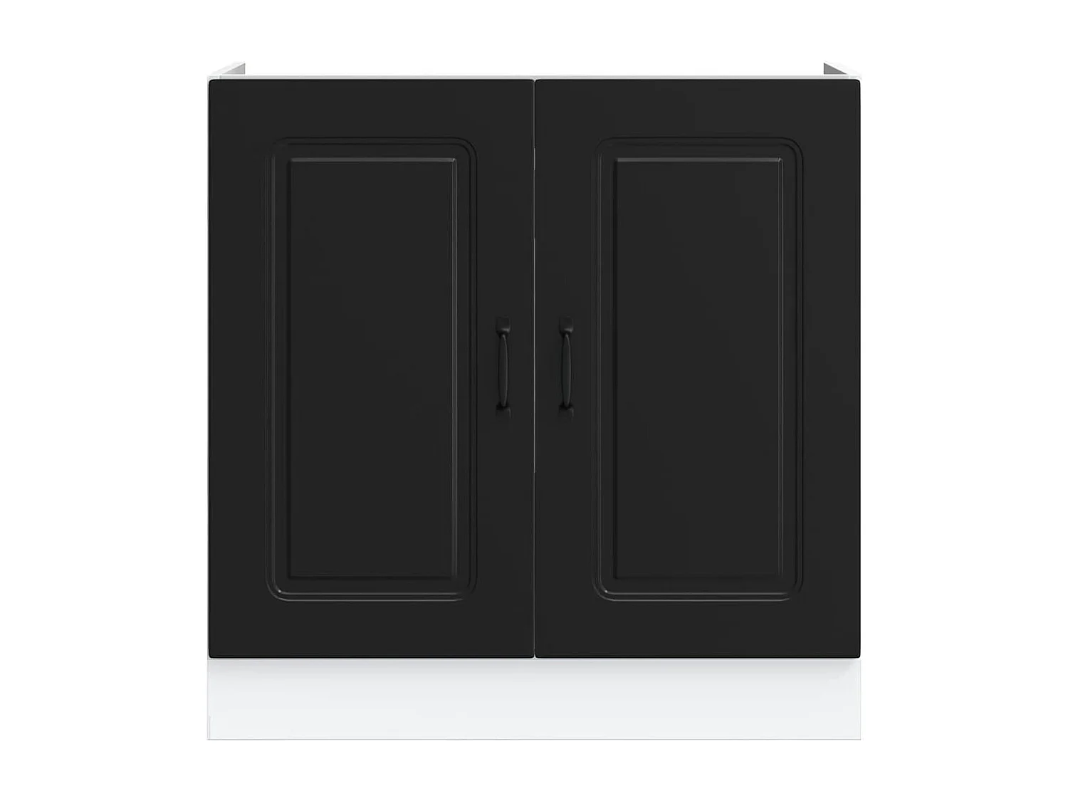 Mobile base lavello Kalmar Nero 80x46x81,5 cm in Truciolato