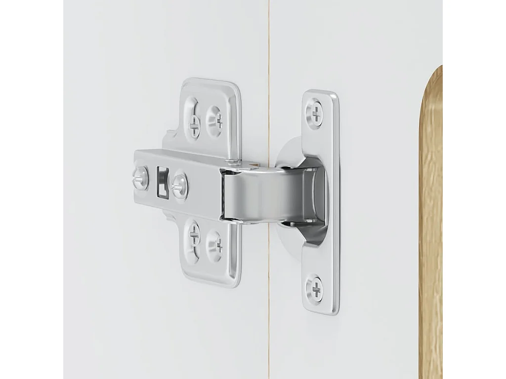 Armoire murale de cuisine avec porte vitrée "Kalmar" en bois d'ingénierie chêne Sonoma