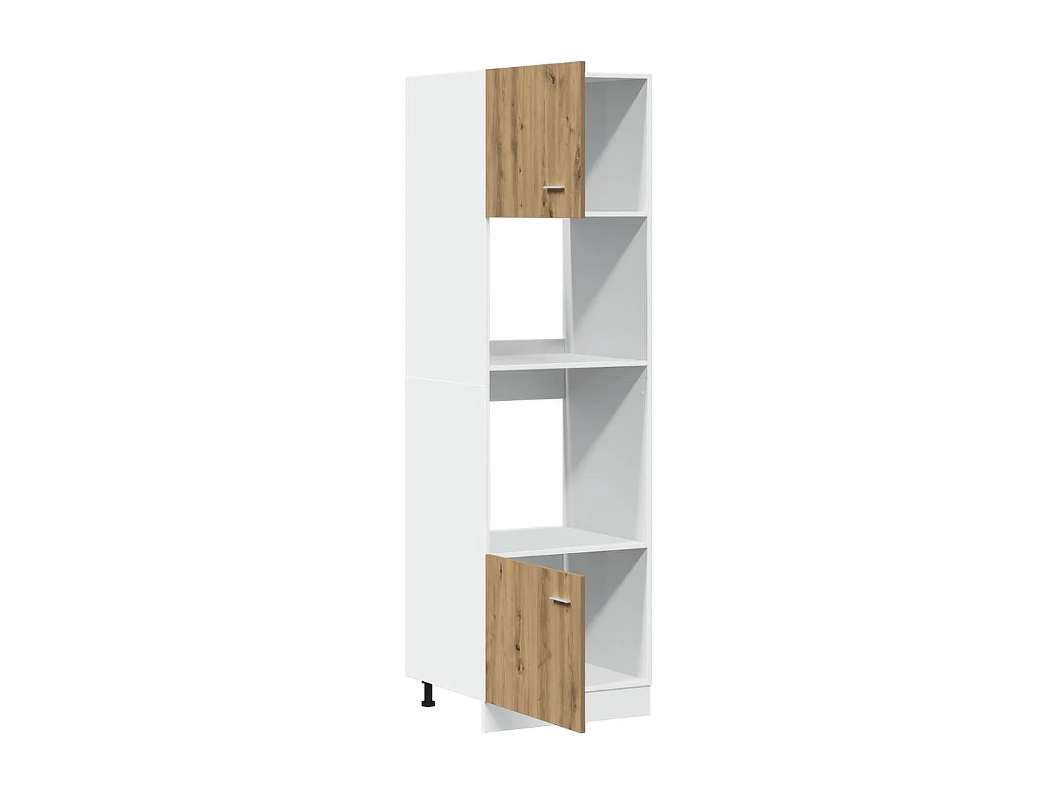 Mikrowellenschrank Lyon Artisan-Eiche 60x57x207 cm Holzwerkstoff