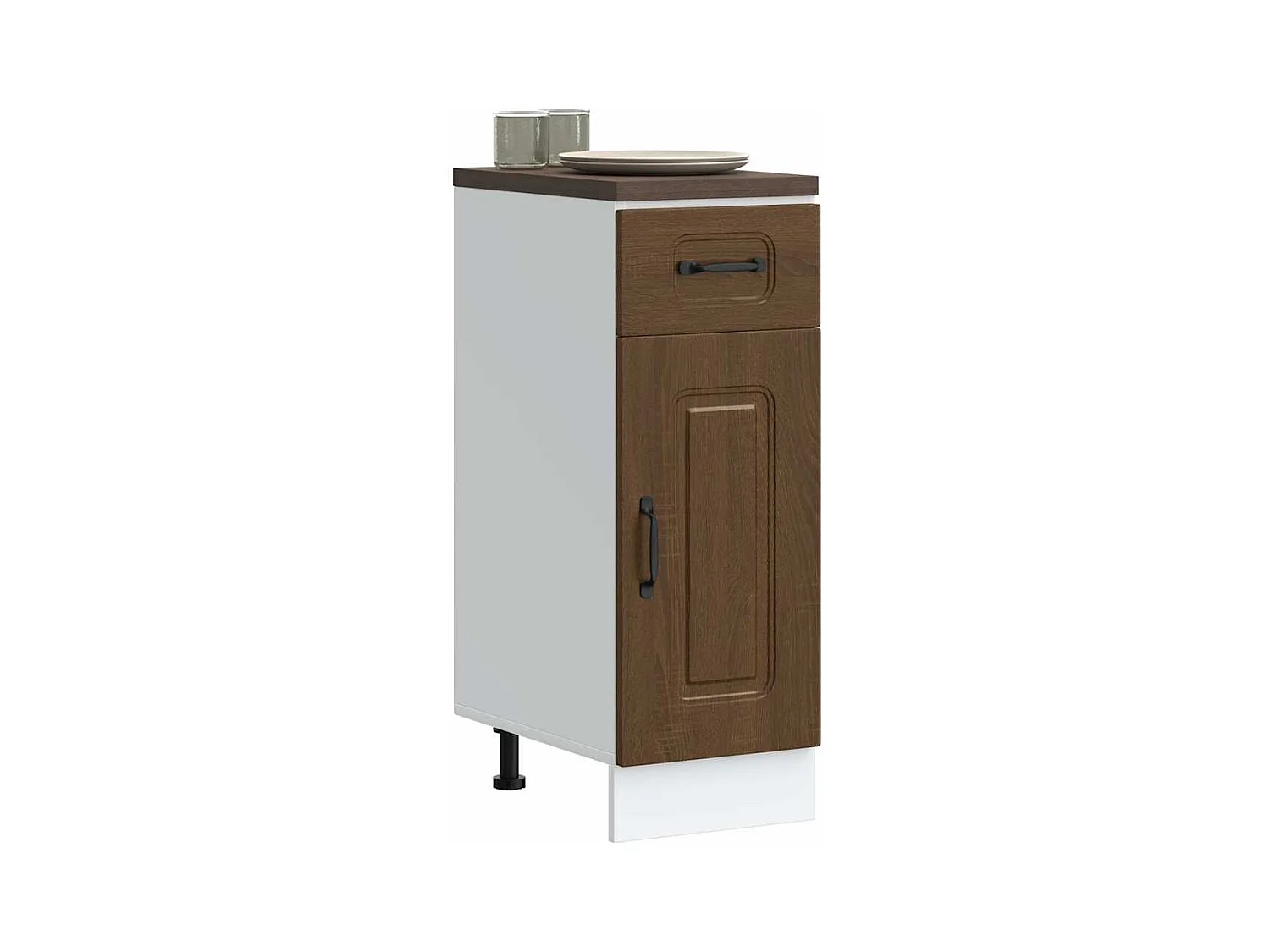 Base da Cucina Kalmar Rovere Marrone in Legno Multistrato