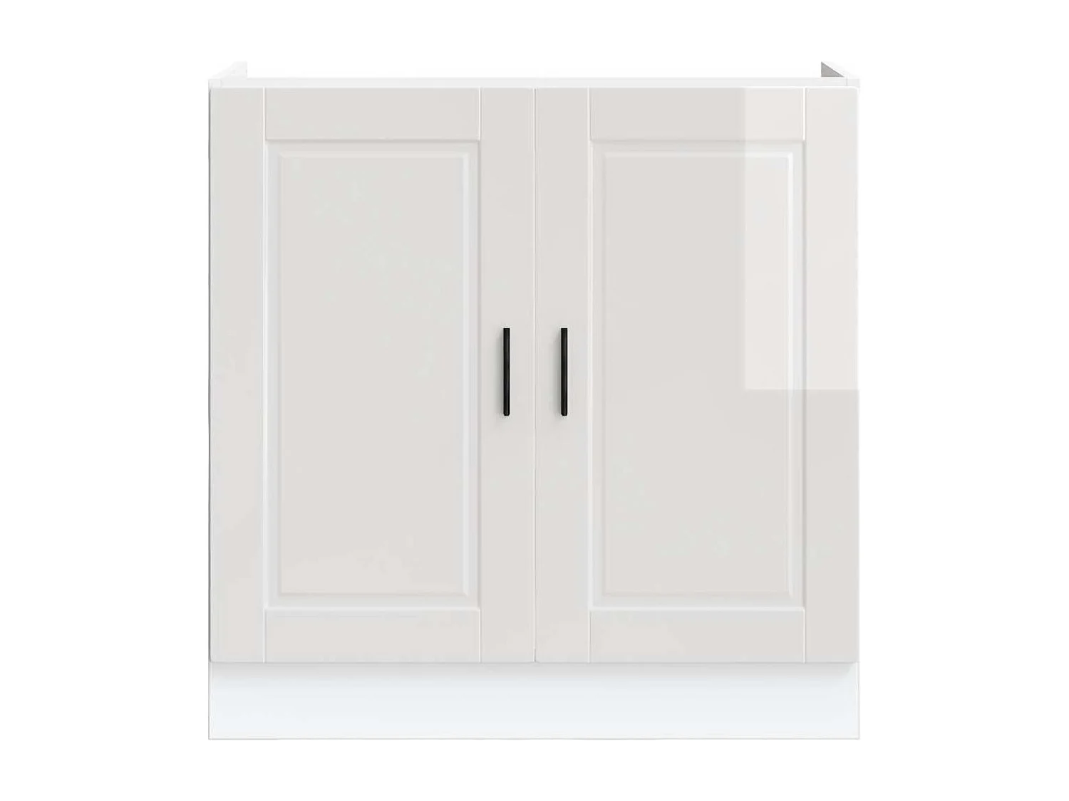 Armário base para lavatório "Porto" High Gloss Branco