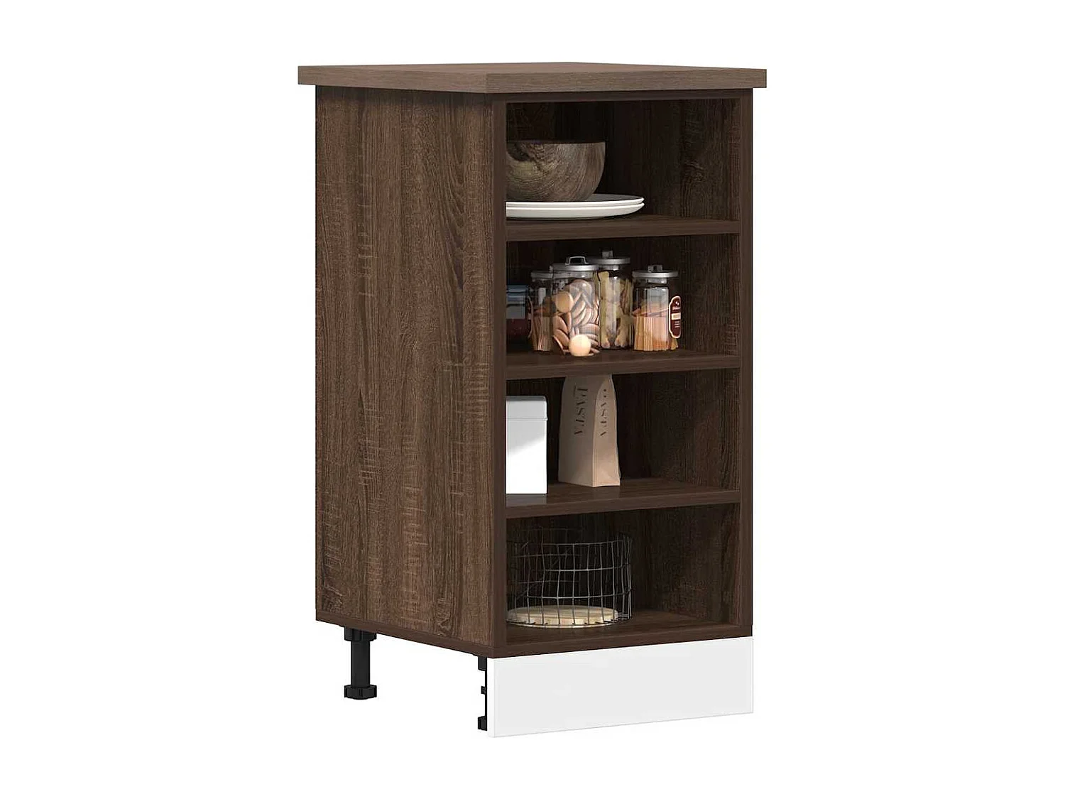 Meuble bas "Riga" Chêne brun 40 x 44,5 x 81,5 cm Bois d'ingénierie