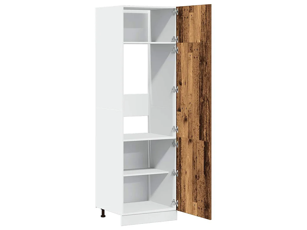 Armadio per Frigo “Lyon” Legno Antico 60x57x207 cm