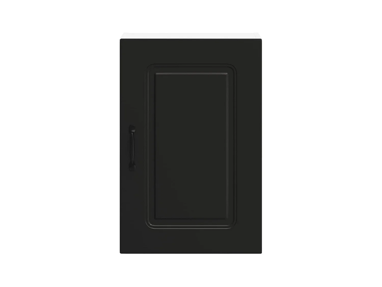 Armoire murale de cuisine Kalmar noir bois d'ingénierie