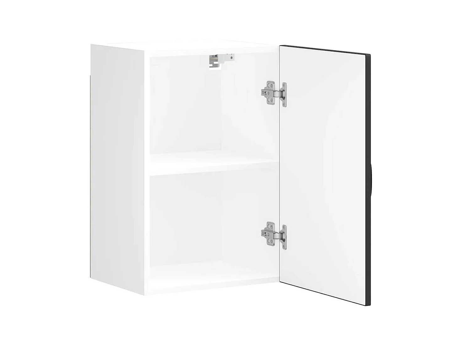 Armoire murale de cuisine Kalmar noir bois d'ingénierie