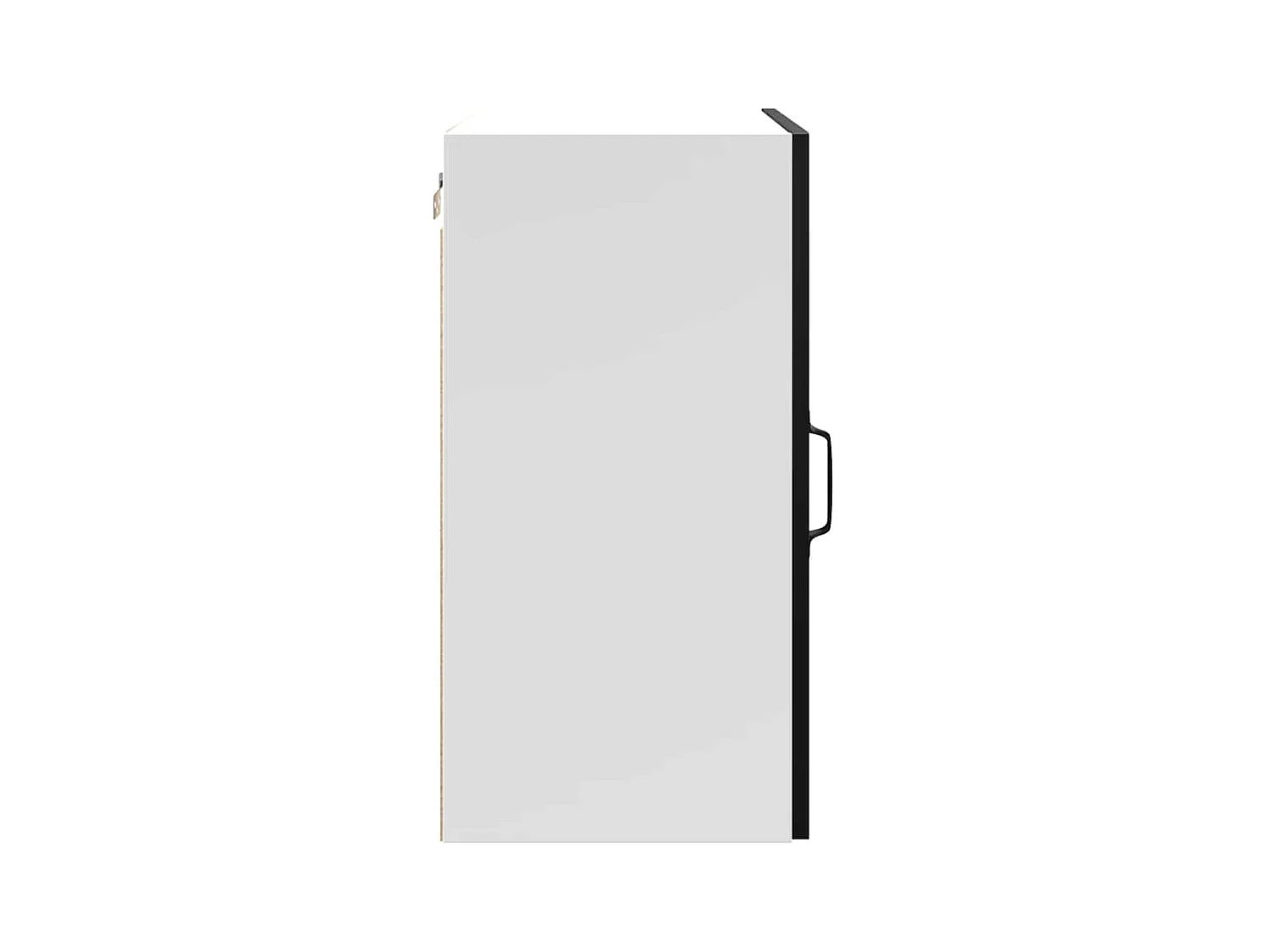 Armoire murale de cuisine Kalmar noir bois d'ingénierie