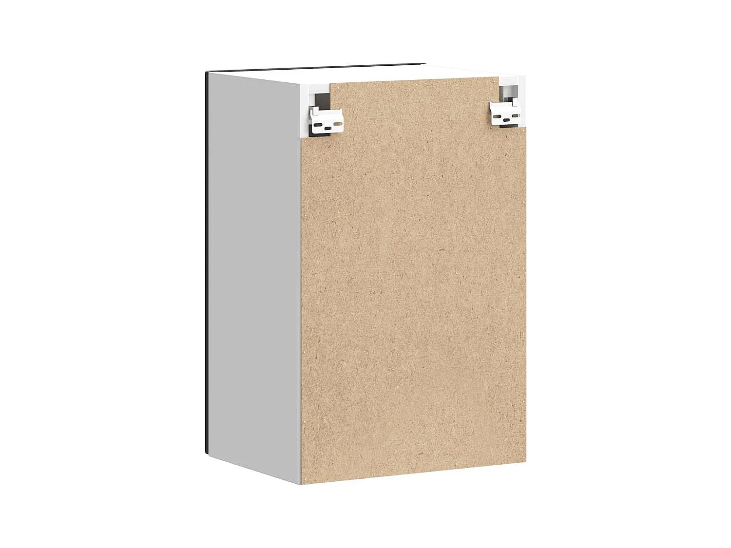 Armoire murale de cuisine Kalmar noir bois d'ingénierie