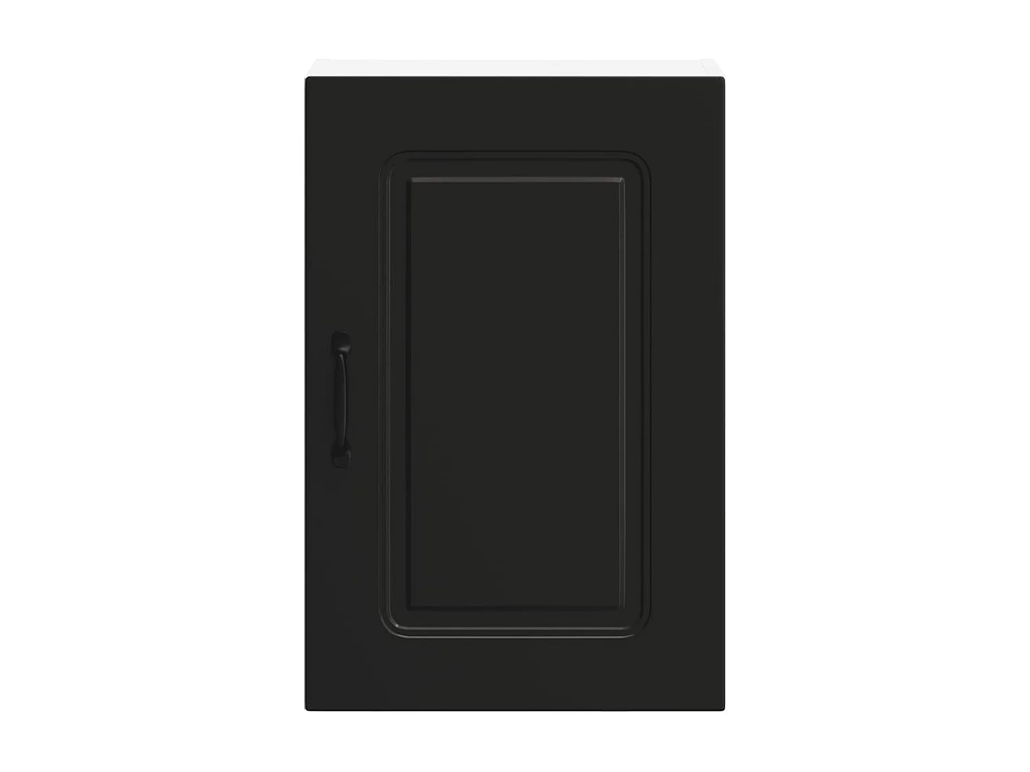 Armoire murale de cuisine Kalmar noir bois d'ingénierie